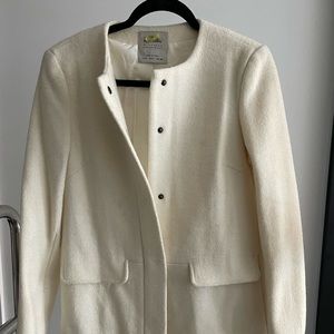 White pea coat